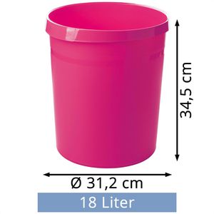 Produktbild für Papierkorb Han 18190-56, pink