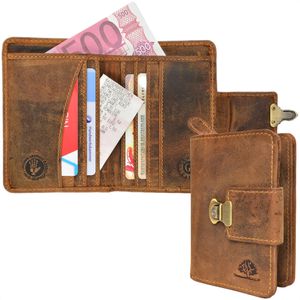 Produktbild für Portemonnaie Greenburry Vintage 1704-25, braun, aus Echt Leder