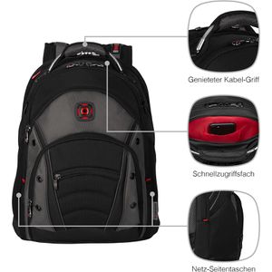 Produktbild für Laptop-Rucksack Wenger Synergy 600635 schwarz/grau