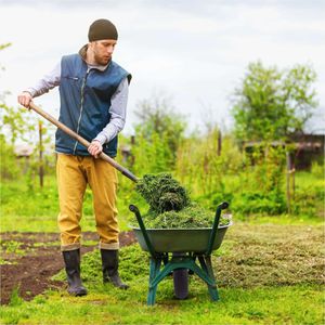 Produktbild für Schubkarrenrad Arebos 4.80/4.00-8, pannensicher Vollgummi