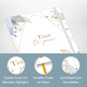 Produktbild für Notizbuch paper&amp;you Time to Grow, 7150-2, Karton Softcover