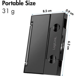 Produktbild für Kartenleser LogiLink CR0049, 2 in 1, USB &amp; USB-C 3.0