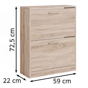 Produktbild für Schuhschrank Vicco Gizmo, sonoma eiche