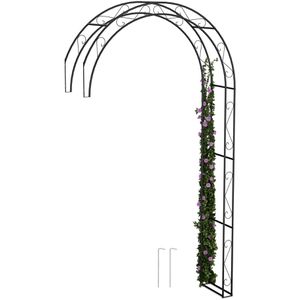 Produktbild für Rosenbogen Relaxdays 10050702, schwarz