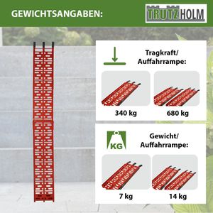 Produktbild für Auffahrrampe Trutzholm 25801, orange, 1 Stück