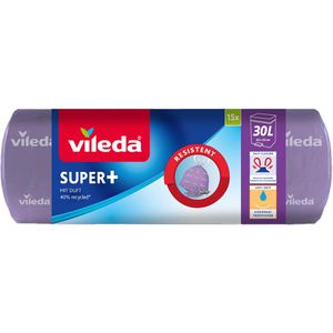 Müllbeutel Vileda SUPER+ Lavendel, 30 Liter