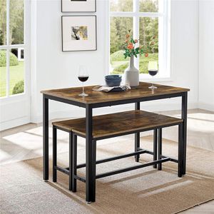 Produktbild für Esstisch Vasagle KDT070B01, braun, 3-teilig