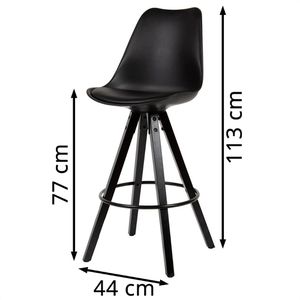Produktbild für Barhocker Wohnling WL6.126, mit Lehne