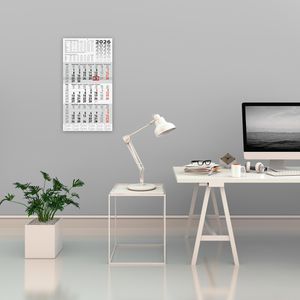 Produktbild für 3-Monatskalender Brunnen 1070210806, grau, mit Ferienübersicht