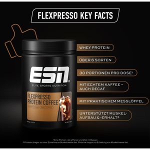 Produktbild für Proteinpulver ESN Flexpresso Protein Coffee, 908g