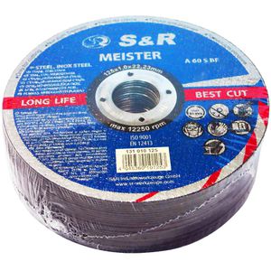 Produktbild für Trennscheibe S&amp;R 131010125, Bohrungs-Ø 22,23 mm