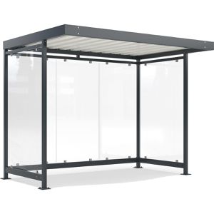 Produktbild für Personenunterstand WSM Köln K3 a/a BS, anthrazit, aus Metall