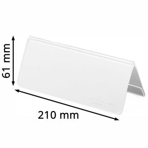 Produktbild für Tischnamensschilder Durable 803419, glasklar, A5