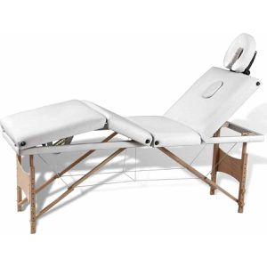 Massageliege vidaXL Massagetisch, aus Holz, klappbar