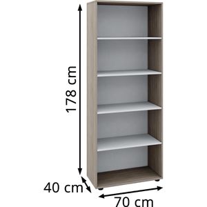 Produktbild für Aktenregal VCM Vandol 912218, aus Holz