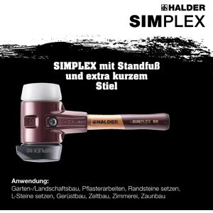 Produktbild für Schonhammer HALDER SIMPLEX, 3027.262, Kopf-Ø 60mm