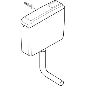 Produktbild für Spülkasten Geberit AP127 127.005.11.1, 6 - 9 Liter