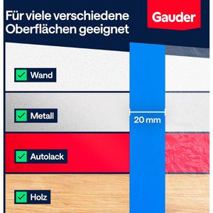 Produktbild für Abdeckfolie Gauder Malerkrepp-Masker, 2in1, 3 Stück