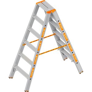 Stehleiter Layher Topic 1043, beidseitig begehbar