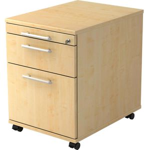 Produktbild für Rollcontainer Hammerbacher Solid AC20, aus Holz, ahorn