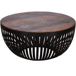 Couchtisch Wohnling Nisha, WL5.547, aus Holz / Metall, braun