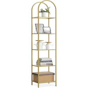 Produktbild für Bücherregal Vasagle LGT501A01, gold
