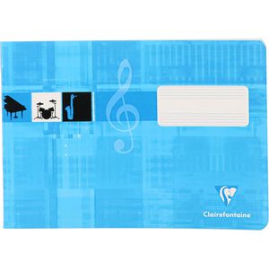 Produktbild für Notenheft Clairefontaine 31514C, Lineatur 14, A5 quer