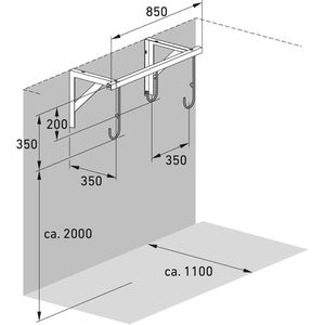 Produktbild für Fahrradständer WSM 3873, Wandmontage