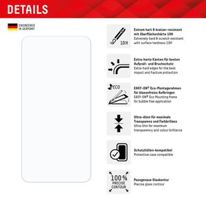 Produktbild für Displayschutzfolie Displex Panzerglas 2D, 10H