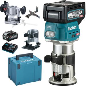 Produktbild für Oberfräse Makita RT001GM205, XGT, Akku, 40 V / 4,0 Ah