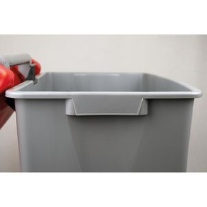 Produktbild für Mülleimer Helit H2405595, the step chief, grau