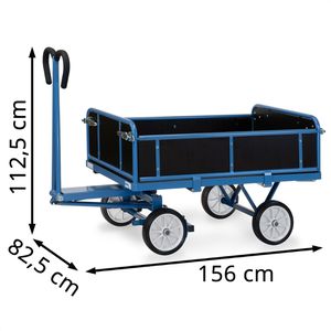Produktbild für Handwagen Fetra 6453V, mit 4 Bordwänden