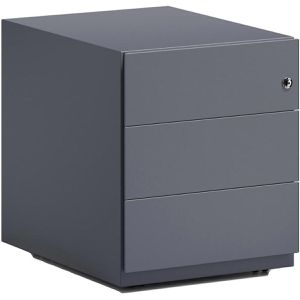 Produktbild für Rollcontainer Bisley Note, aus Metall, anthrazit