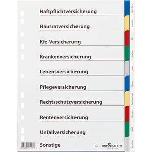 Versicherungsregister Durable 6741-27, A4, blanko