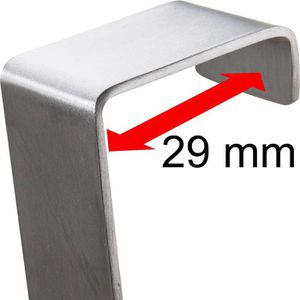 Produktbild für Türhaken Alco 2840, für Außenseite, mit 6 Haken, silber
