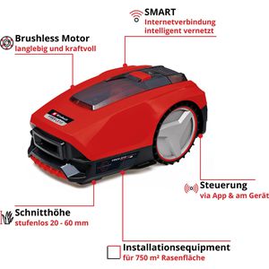 Produktbild für Mähroboter Einhell FREELEXO SMART 750, 3413811