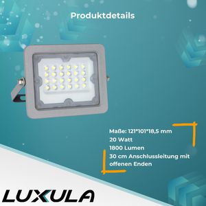 Produktbild für LED-Außenstrahler Luxula LX400231, IP65 wasserdicht