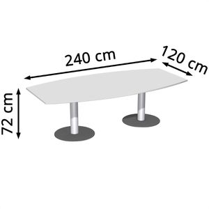 Produktbild für Konferenztisch Geramöbel N-13TF2412-L