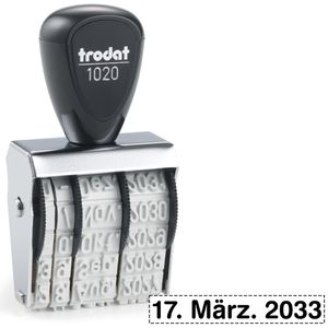Datumstempel Trodat 1020, für Stempelkissen