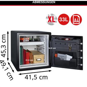 Produktbild für Tresor Master-Lock LFW123FTC schwarz