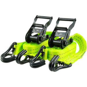 Produktbild für Spanngurt Sandax 310, grün, mit J-Haken &amp; Ratsche