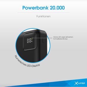 Produktbild für Powerbank XLayer 220140 PD 20W, 20000mAh