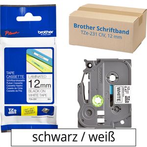 Schriftband Brother TZe-231 CIV, 12mm