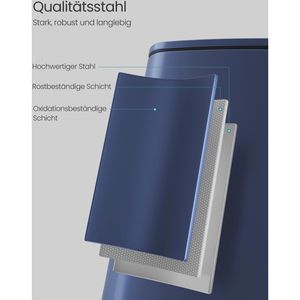 Produktbild für Mülleimer Songmics LTB593Q02, mitternachtsblau