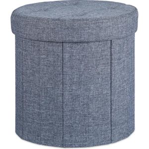 Sitzhocker Relaxdays mit Stauraum, bis 300 kg