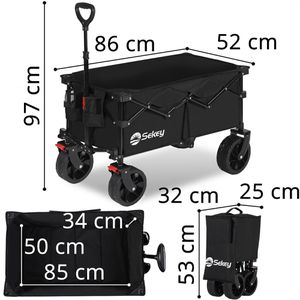 Produktbild für Bollerwagen Sekey XXL FW105, faltbar