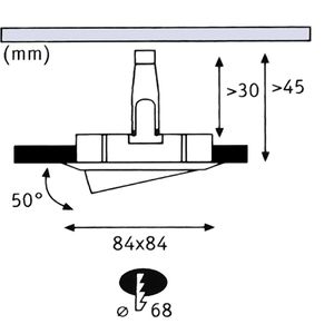 Produktbild für LED-Einbaustrahler Paulmann Nova Plus, warmweiß