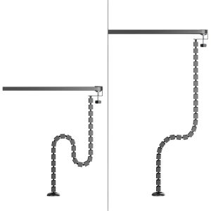 Produktbild für Kabelführung Neomounts ADS06-131BL, zum Anklemmen, schwarz