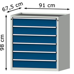 Produktbild für Schubladenschrank ANKE 610.202, aus Metall