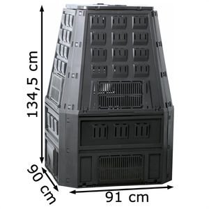 Produktbild für Komposter Prosperplast IKEV850c, schwarz, aus Kunststoff